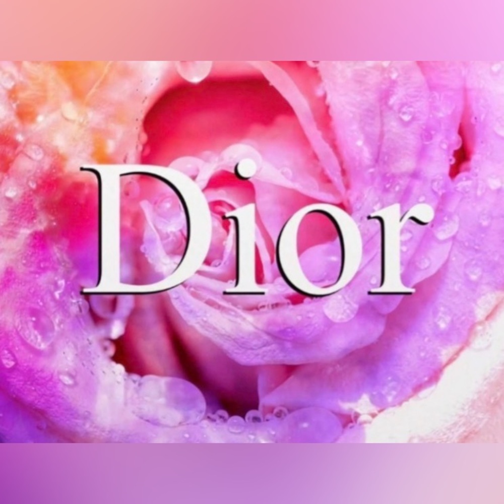 Dior Pink and Purple Rose Design